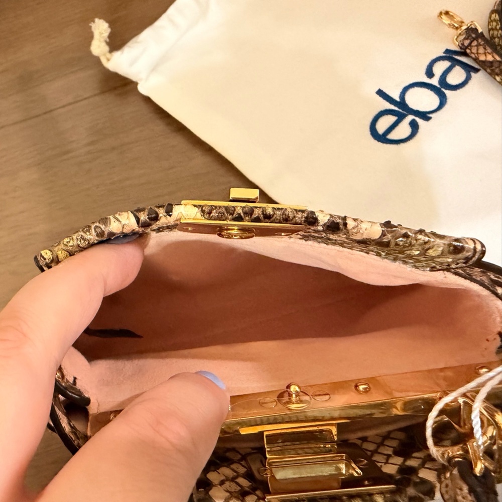 Multi-color FENDI Micro Python Peekaboo GHW Crossbody Shoulder Bag - Picture 12 of 13